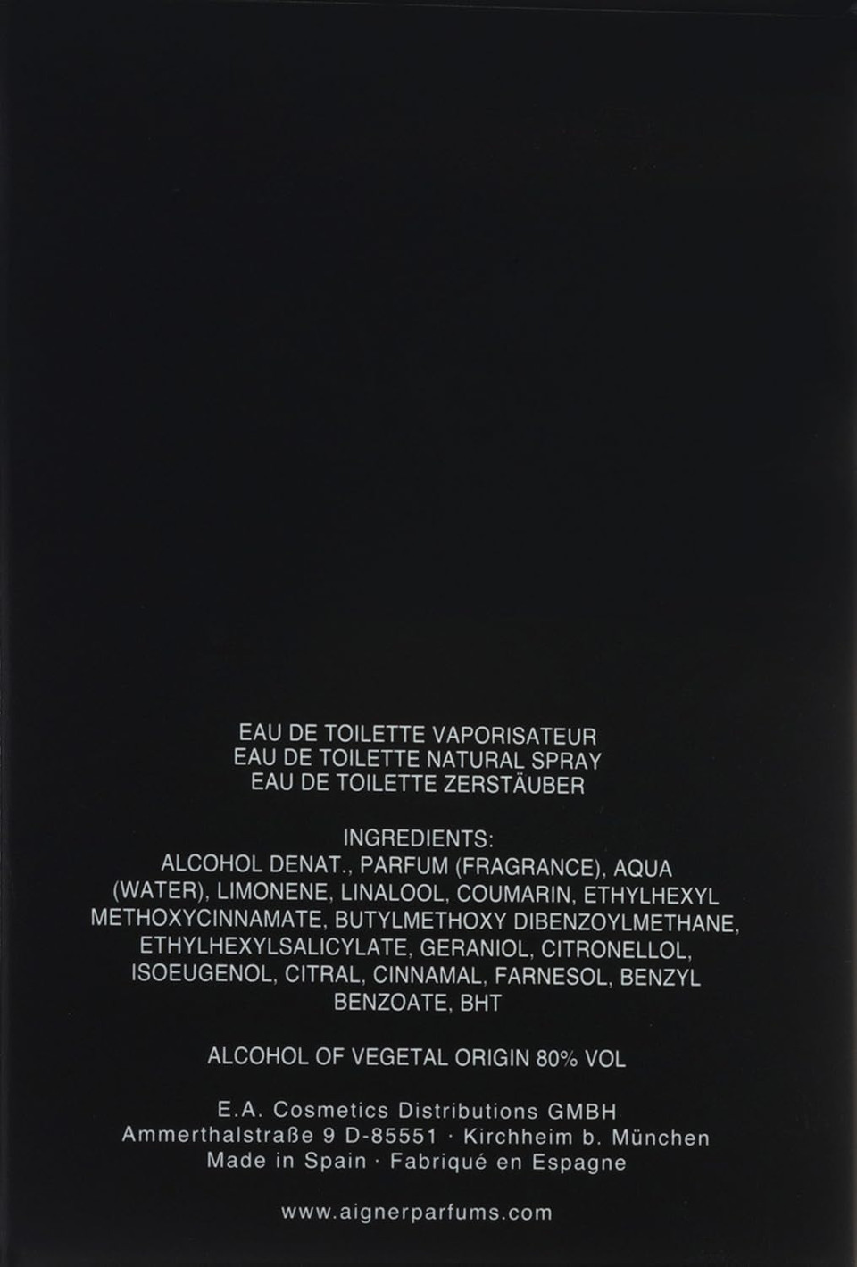 Etienne Aigner Intense Eau De Toilette Spray, 3.4 Ounce