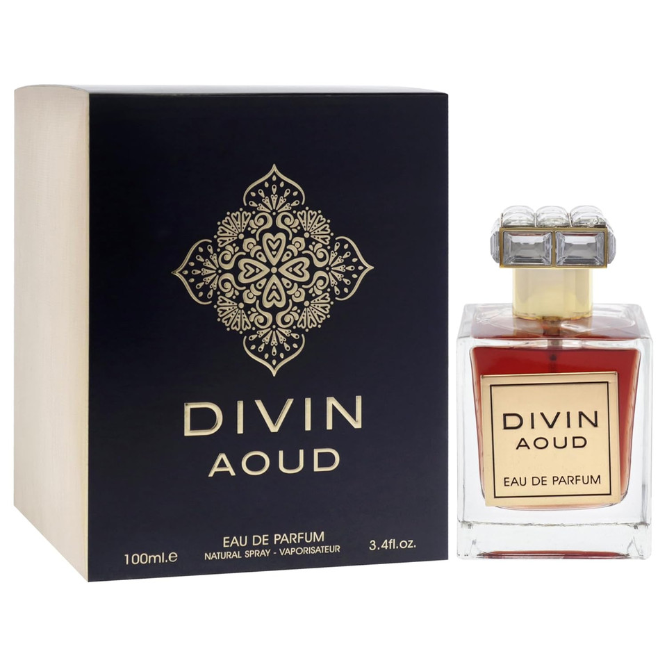 Fragrance World Divin Aoud For Unisex - 3.4 Oz Edp Spray