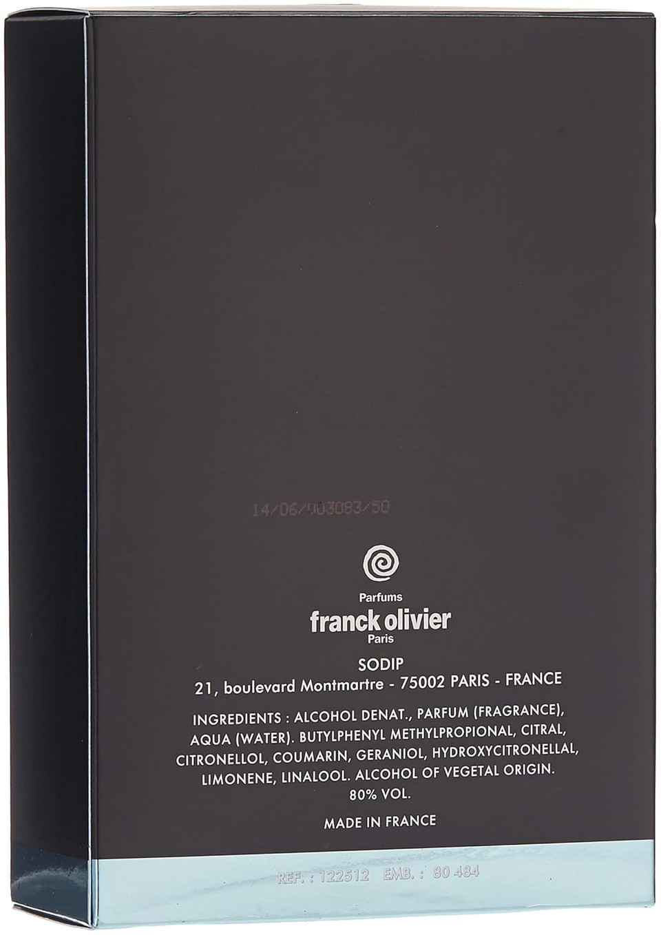 Franck Olivier In Black Edt Spray 2.5 Oz