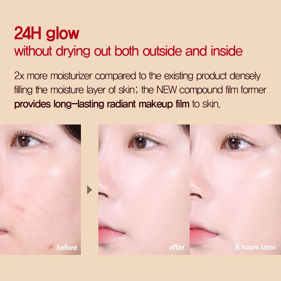 Espoir Pro Tailor Foundation Be Glow New Class #2 Ivory 1.06 Oz. 30G Spf27 Pa++| Long-Lasting Healthy Radiance Glow Liquid Foundation | Light-Weight Natural Dewy Full Coverage | Korean Base Makeupnew Class #2 Ivory