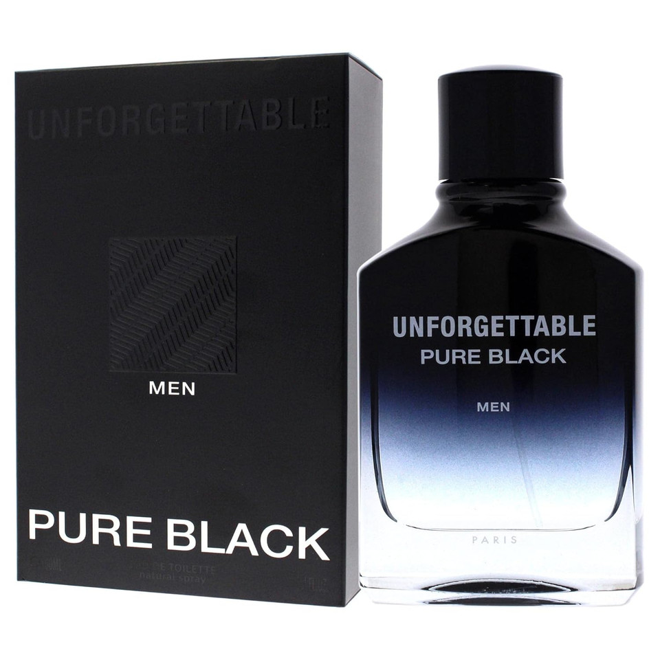 Glenn Perri Unforgettable Pure Black Men 3.4 Oz Edt Spray