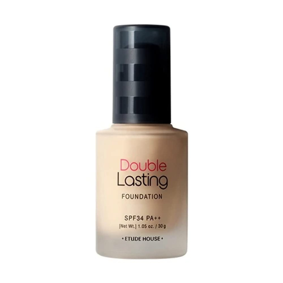 Etude New Double Lasting Foundation (Light Vanilla) Spf35/ Pa++| High Coverage Weightless Foundation | 24-Hours Lasting Double Cover | Magnet-Like Adherence Without Stickiness | Makeup Baselight Vanilla
