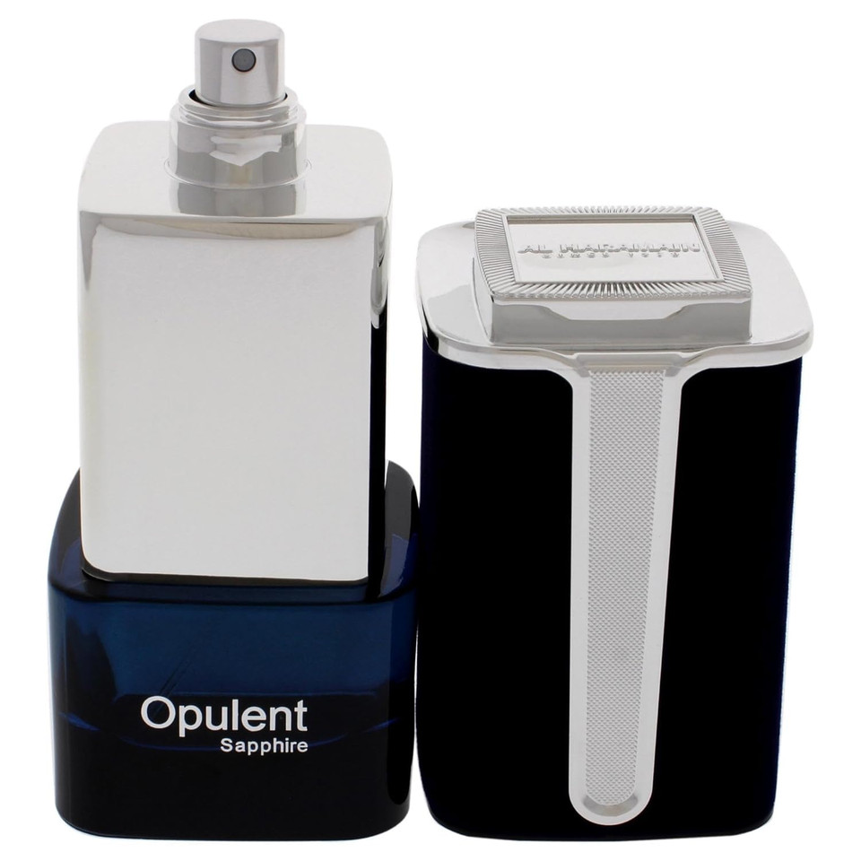Al Haramain Opulent Sapphire For Unisex - Arabian Perfume For Women & Men - Long Lasting Woody Fragrance - Notes Of Bergamot, Jasmine, Cedar, Amber - Arabic Perfume - Eau De Parfum - 3.4 Oz Edp Spray