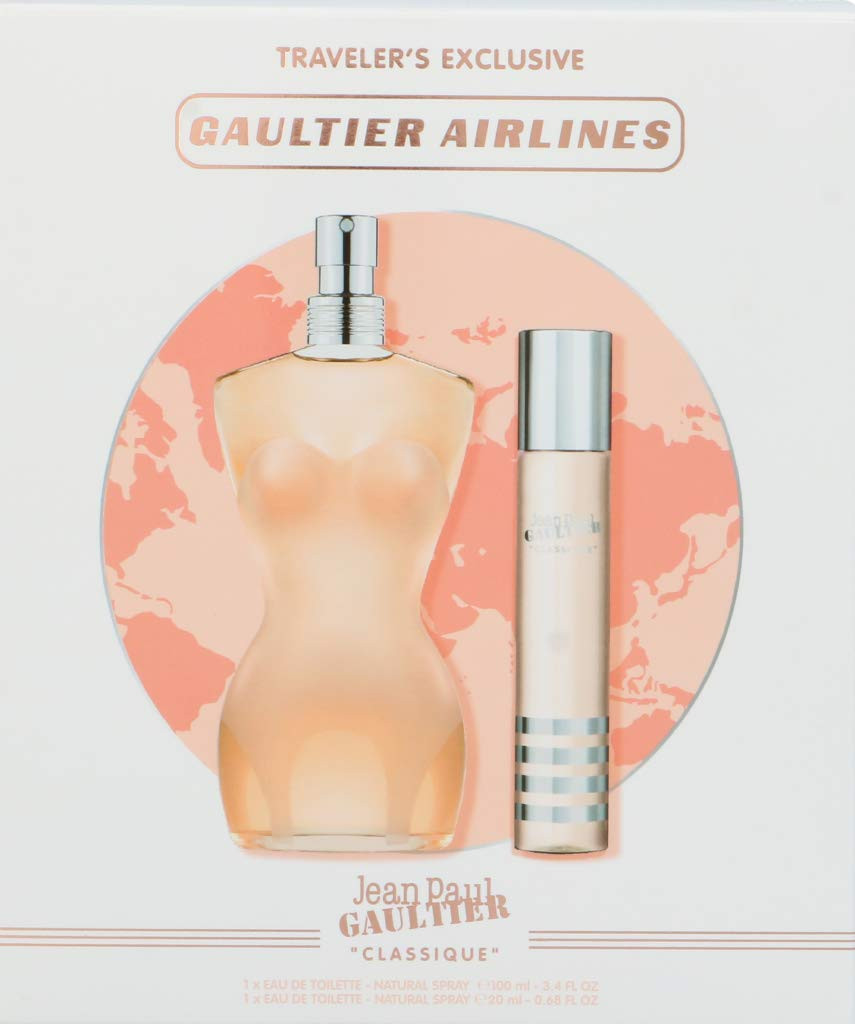 Jean Paul Gaultier Classique Women 2 Pc Gift Set 3.3Oz Edt Spray, 0.67Oz Edt Spray
