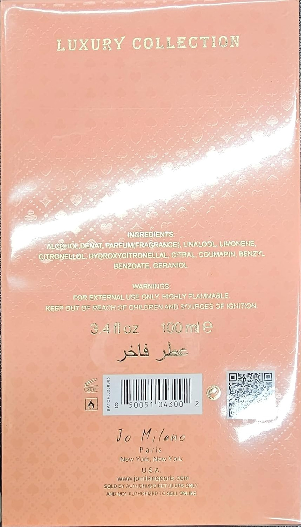 Jo Milano Game Of Spades Queen For Women Parfum Spray, 3.4 Ounce