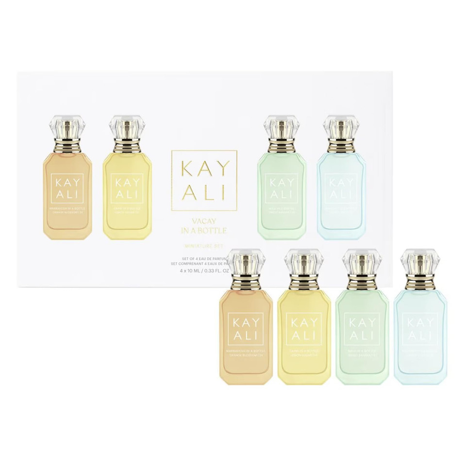 Kayali Vacation In A Bottle Mini Perfume Set - Four Deluxe Mini Scents, Clear