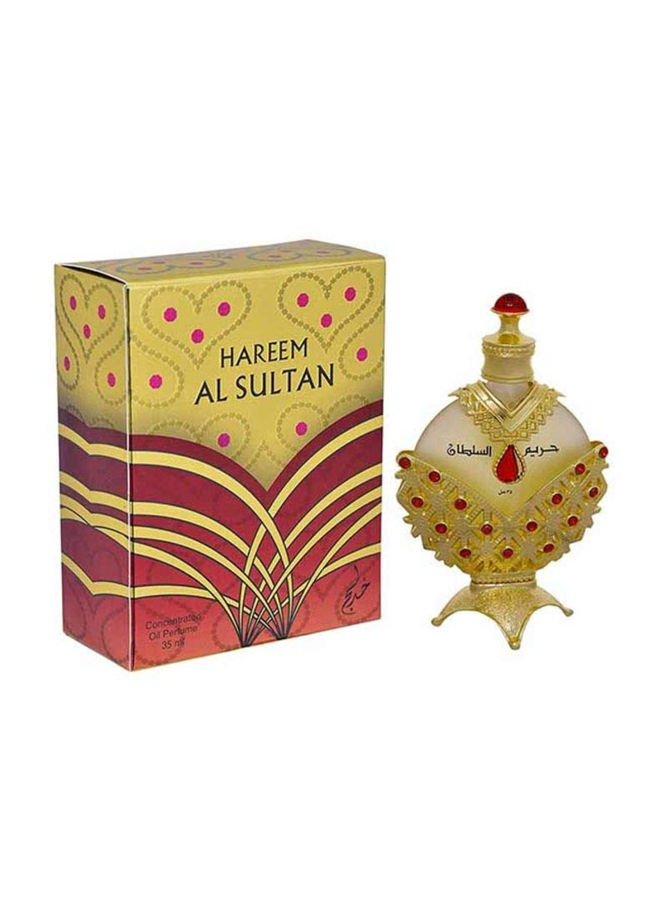 Khadlaj Perfumes Hareem Al Sultan Gold 2-Piece Gift Set For Unisex, (2.5 Oz Eau De Parfum Spray + 1.18 Oz Concentrated Perfume Oil)
