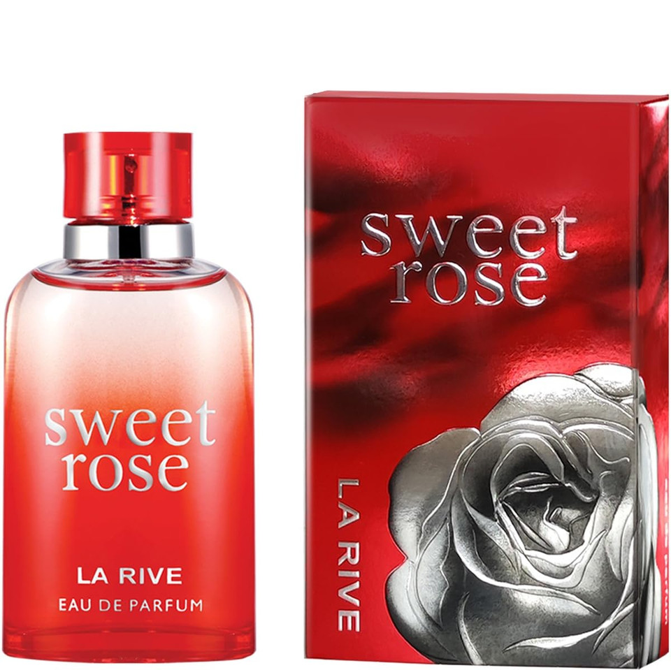 La Rive Sweet Rose By La Rive Eau De Parfum Spray 3 Oz For Women