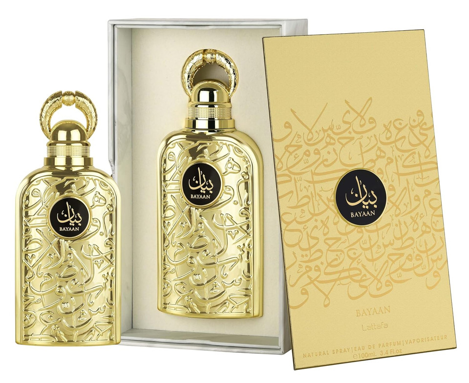 Lattafa Bayaan Eau De Parfum Spray For Women, 3.4 Ounce
