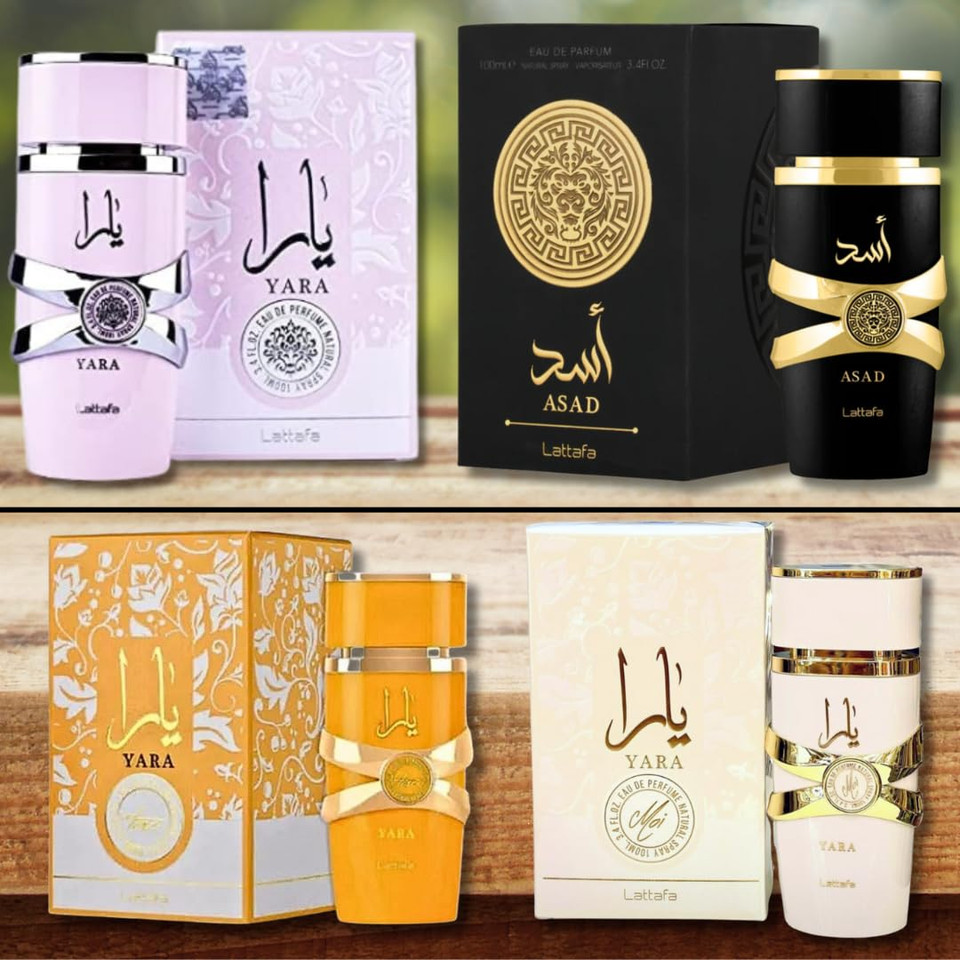Lattafa For Unisex 2 Piece Eau De Parfum Gift Set (Asad+ Yara Moi) 3.4 Ounce/100 Ml Each