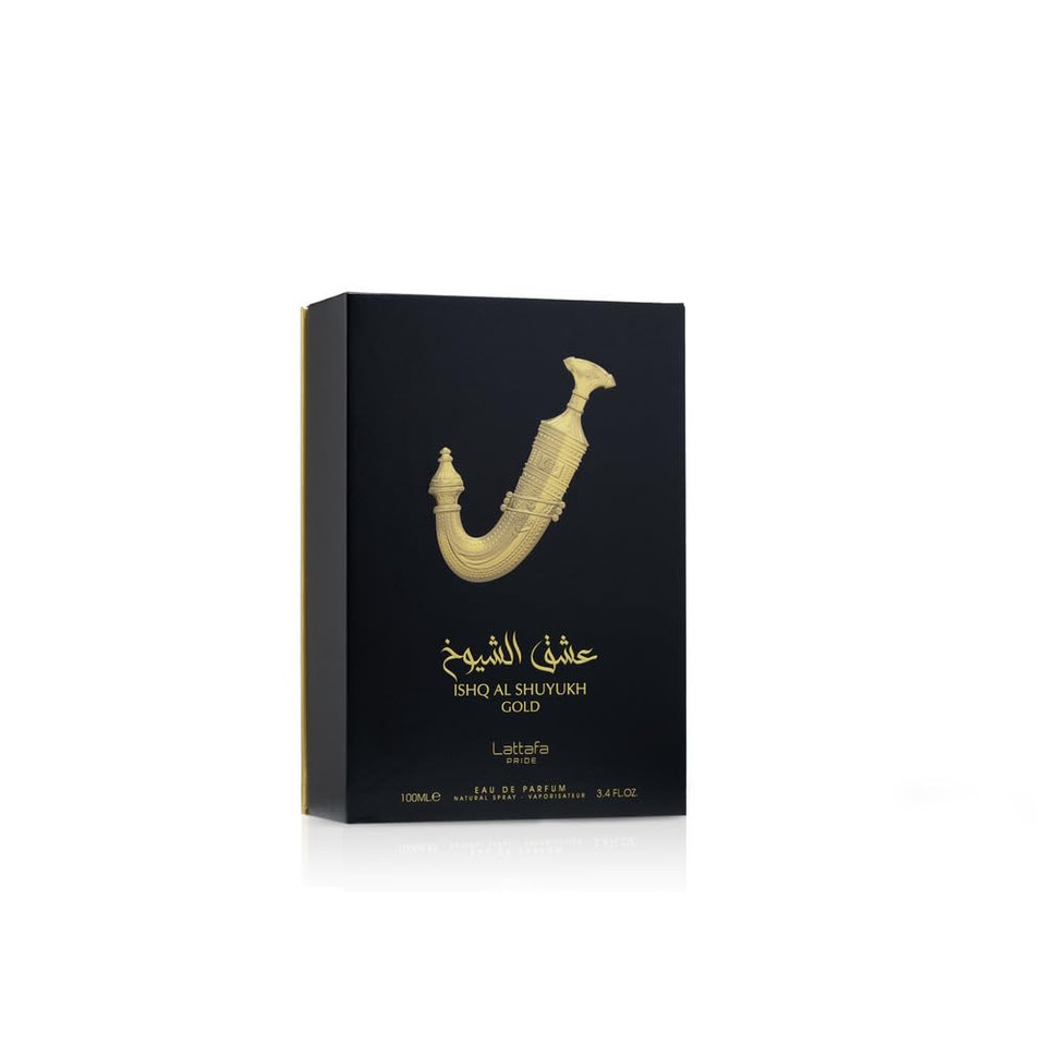 Lattafa Pride Ishq Al Shuyukh Gold For Unisex Eau De Parfum Spray, 3.4 Ounce