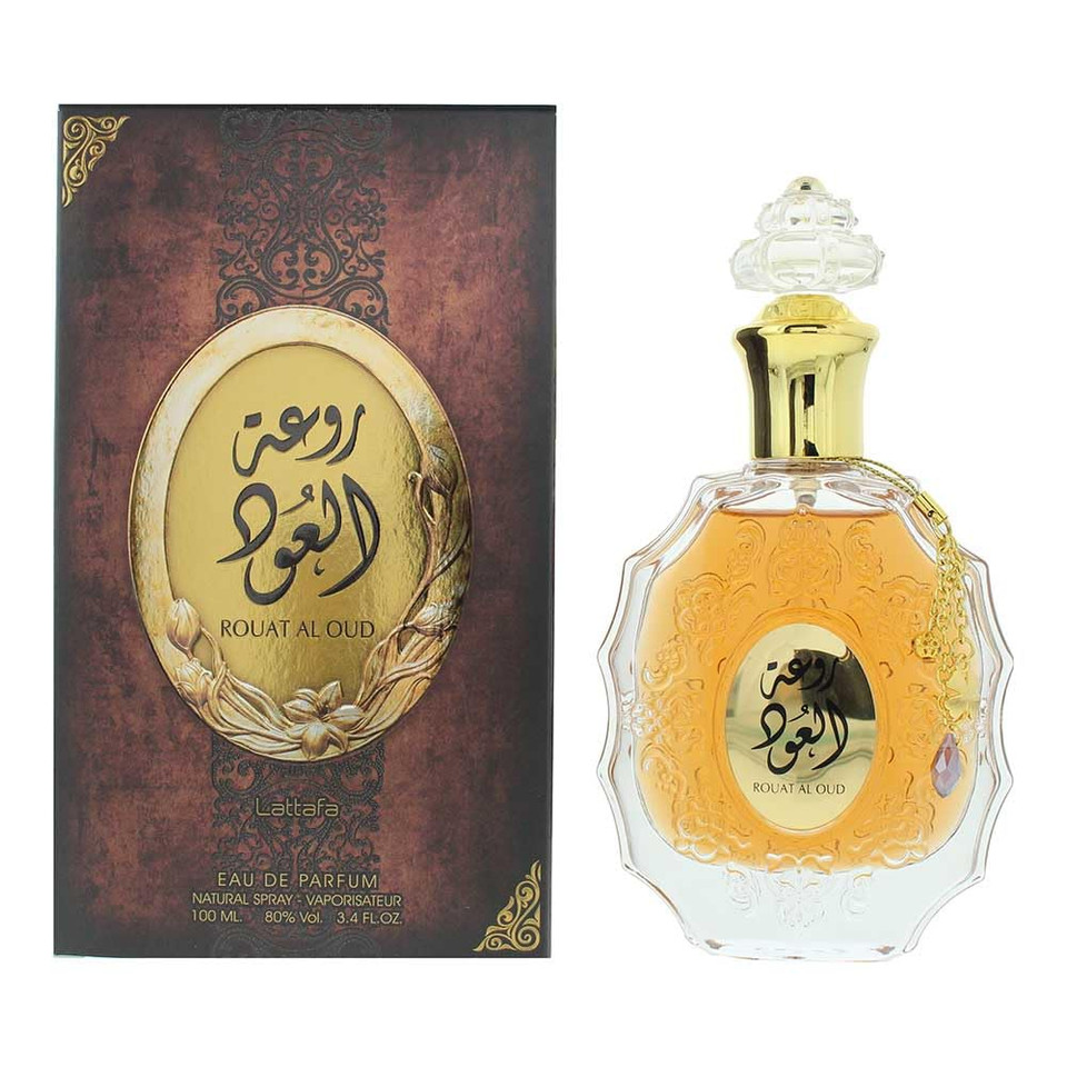 Lattafa Rouat Al Oud For Unisex Eau De Parfum Spray, 3.4 Ounce