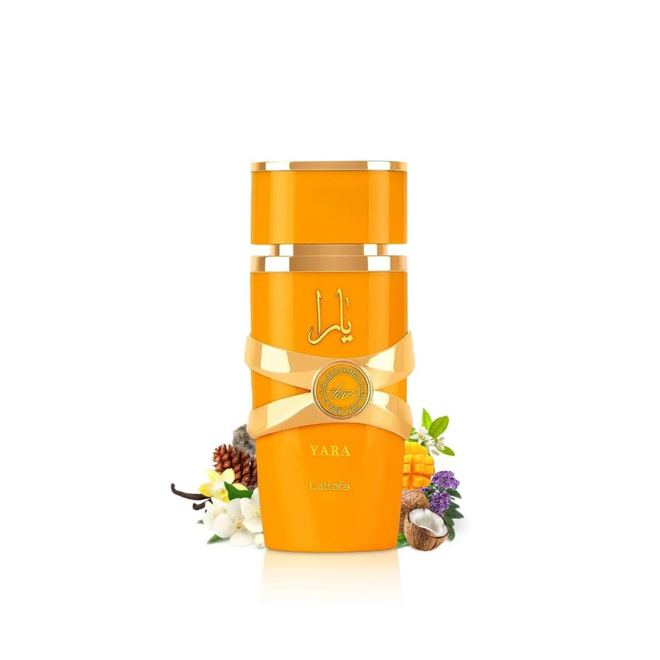 Lattafa Yara - Vanilla, Gourmand, Fruity, Floral - Eau De Parfum Long-Lasting Fragrance For Women, 3.40 Ounce / 100 Ml