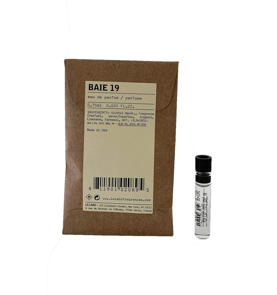 Le Labo Baie 19 Eau De Parfum 0.025 Ounce Sample
