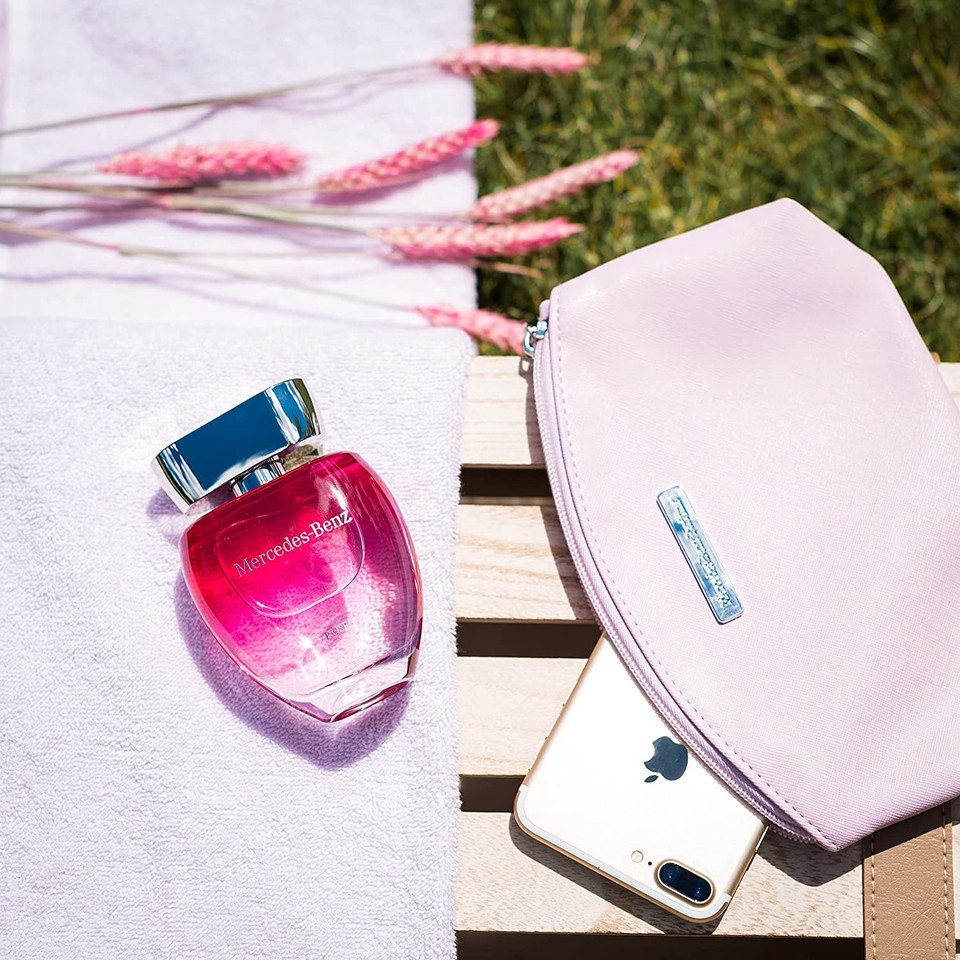 Mercedes-Benz - Rose - Professional Fragrance For Women - Elegant And Irresistible - Romantic And Stylish - Naturally Infused And Crafted - Sweet, Fresh And Young - Eau De Toilette - 2 Oz