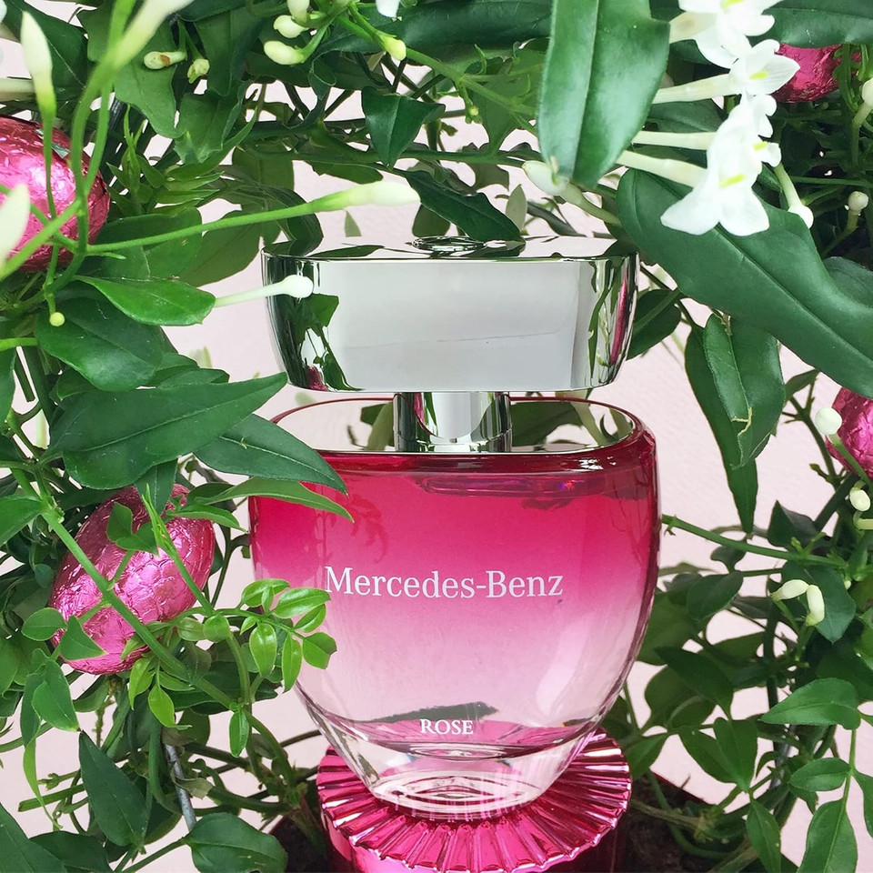 Mercedes-Benz - Rose - Professional Fragrance For Women - Elegant And Irresistible - Romantic And Stylish - Naturally Infused And Crafted - Sweet, Fresh And Young - Eau De Toilette - 2 Oz