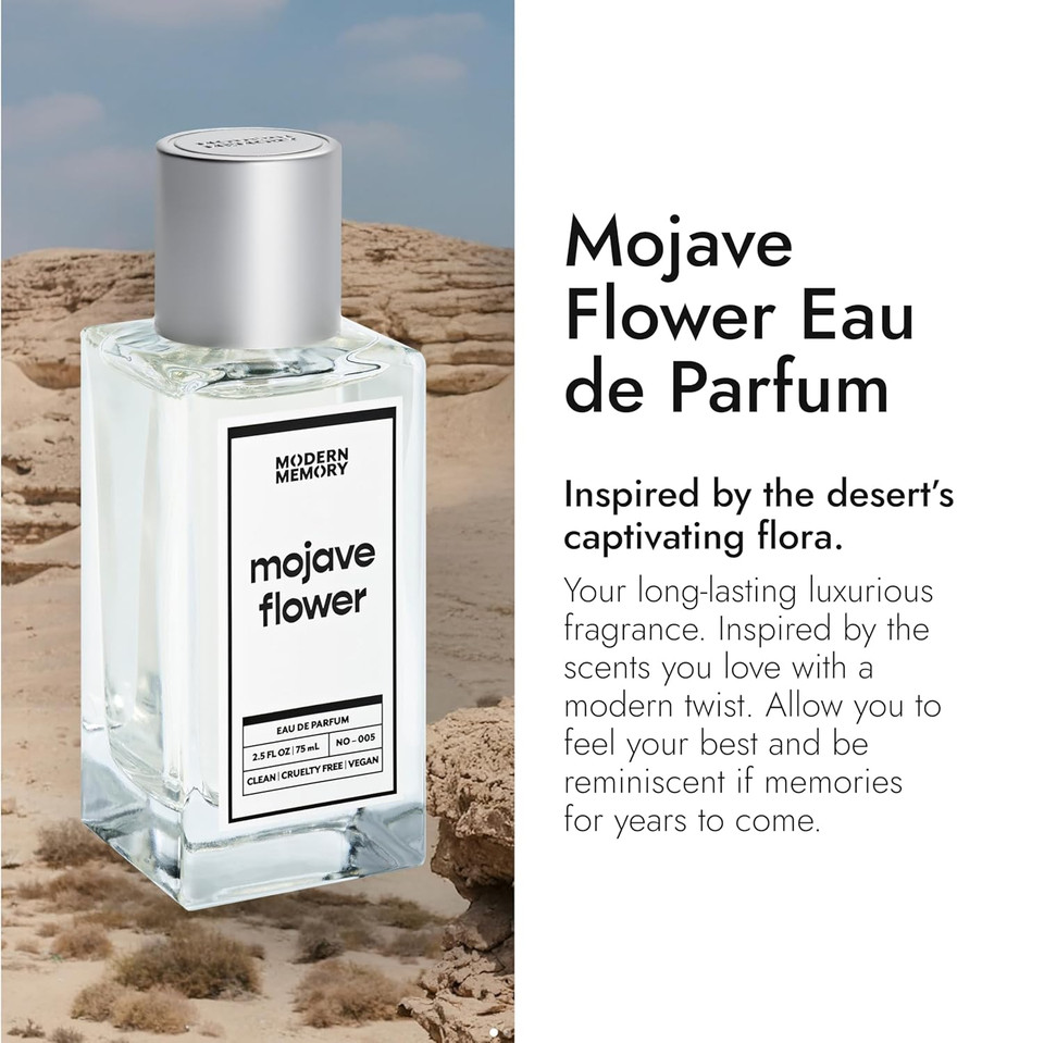 Modern Memory Mojave Flower Eau De Parfum For Women, 2.5 Fl Oz - Notes Of Magnolia, Sandalwood & Musk