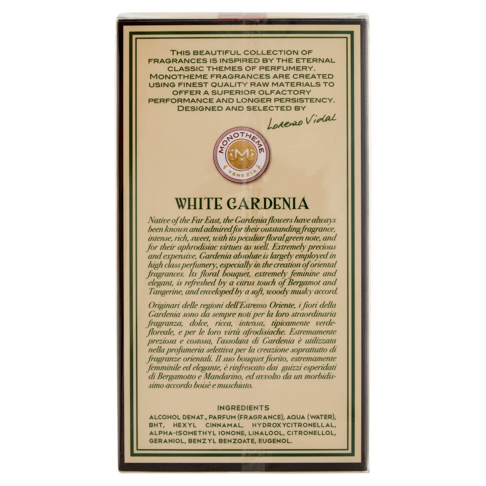 White Gardenia By Monotheme For Women - 3.4 Ounce Edt Spray, 3.4 Ounce