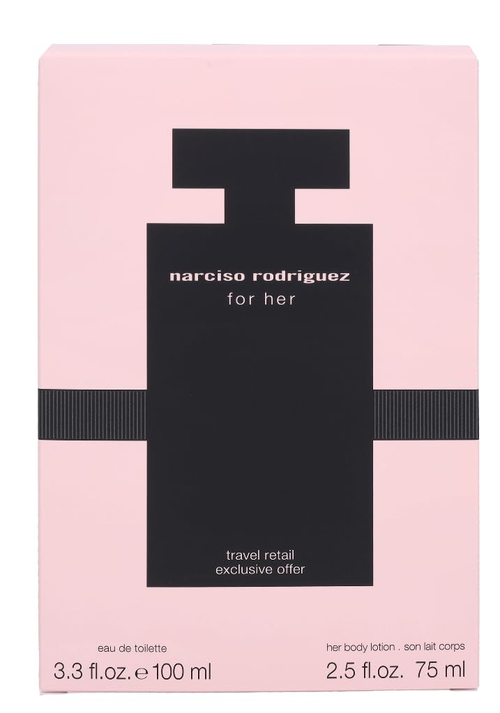Narciso Rodriguez 2 Pc. Gift Set For Women Edt 3Oz + B/L 2.5 Oz, 3Fl Oz