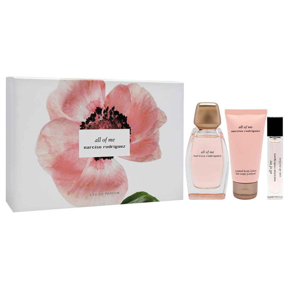 Narciso Rodriguez All Of Me For Women - 3 Pc Gift Set 3.3Oz Edp Spray, 1.6Oz Body Lotion, 0.33Oz Edp Spray