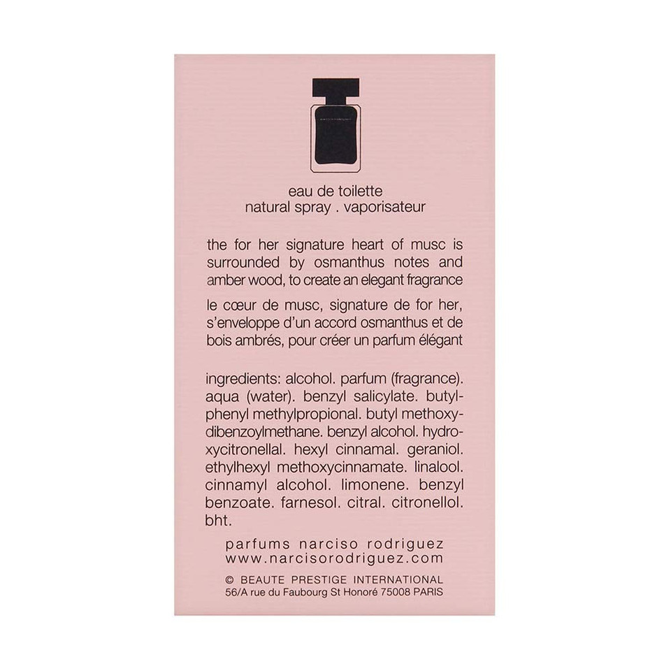 Narciso Rodriguez By Narciso Rodriguez For Women. Eau De Toilette Spray 1.6 Ounces