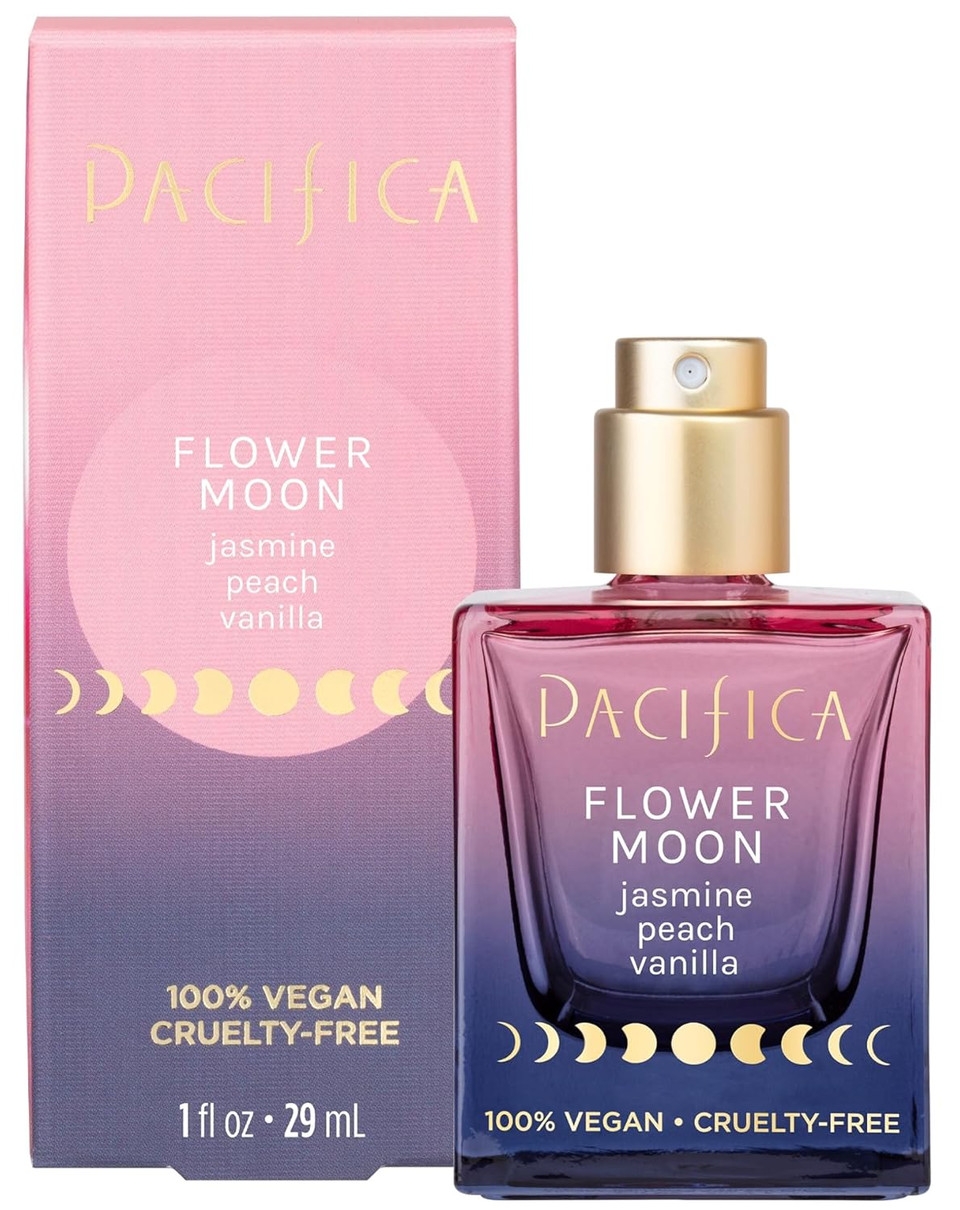 Pacifica Dream Moon Womens Spray Perfume 1 Fl Oz  Long-Lasting Floral Woody Fragrance For Her - Rose, Patchouli, Sandalwood  100% Vegan, Cruelty-Free, Phthalate-Free Fragrance