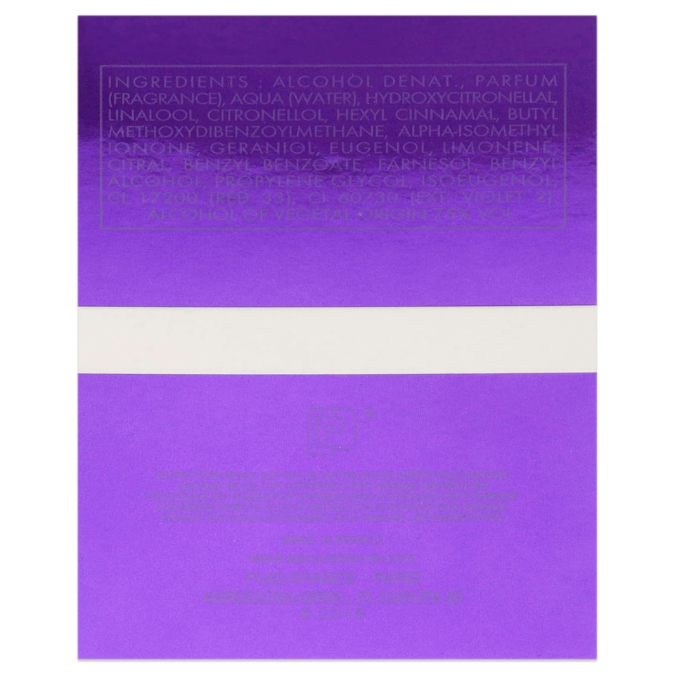 Paco Rabanne Ultraviolet By Paco Rabanne For Women. Eau De Parfum Spray 2.7 Ounces
