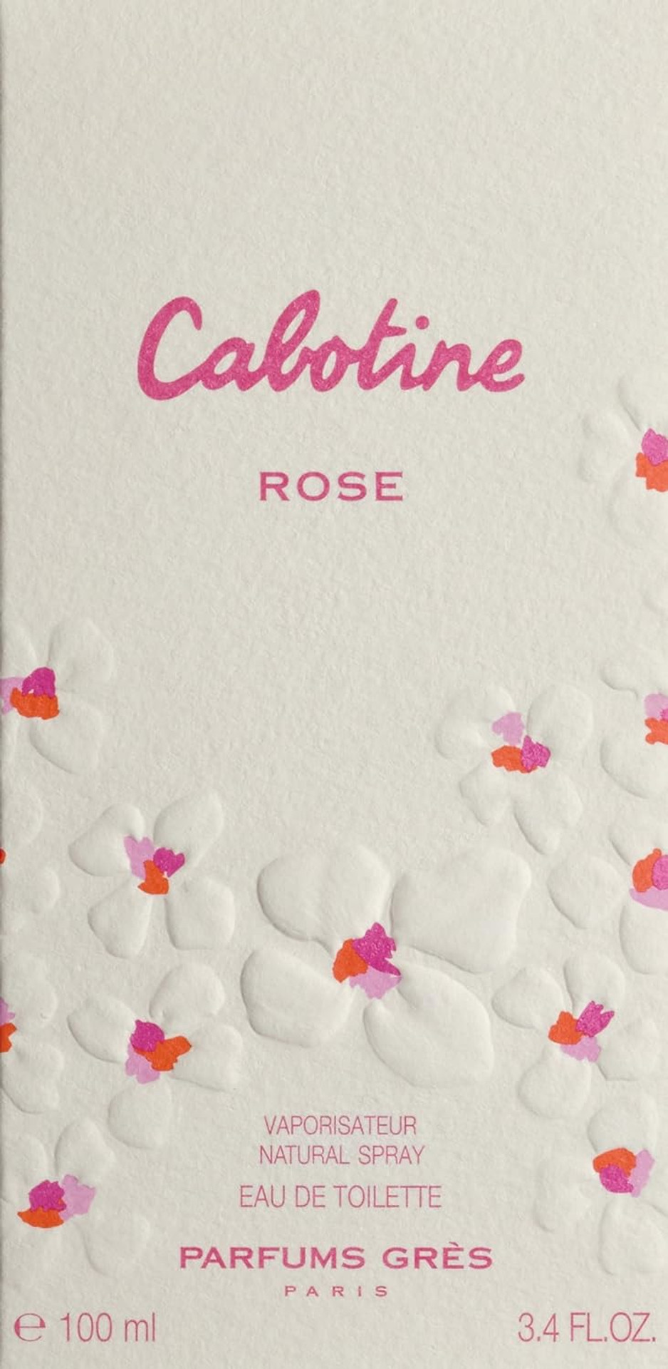 Parfums Gres Cabotine Rose Edt For Women 3.4 Oz/ 100 Ml, 3.4 Fl Oz