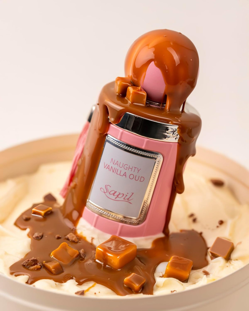 Sapil Naughty Vanilla Oud Eau De Parfum For Women  Long-Lasting Sweet Vanilla & Caramel Perfume With Musk, Amber & Oud  Luxury Arabic Gourmand Fragrance  3.38 Oz