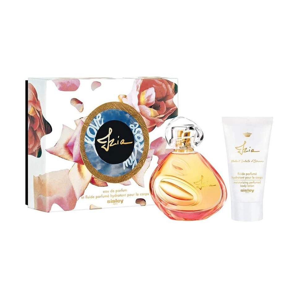 Sisley Paris Izia For Women 2 Piece Gift Set (1.7 Ounce Eau De Parfum Spray + 1.7 Ounce Moisturizing Perfumed Body Lotion)