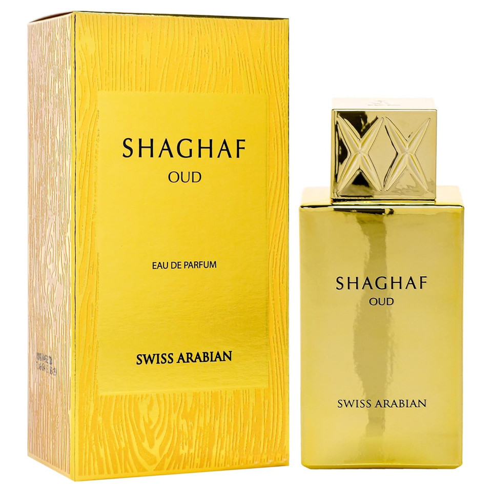 Swiss Arabian Shaghaf Oud Aswad | Oriental Woody Eau De Parfum 75Ml  2.5 Oz | Long-Lasting Unisex Arabic Oud Fragrance For Men & Women | Luxury Arabic Perfume For Fall & Winter