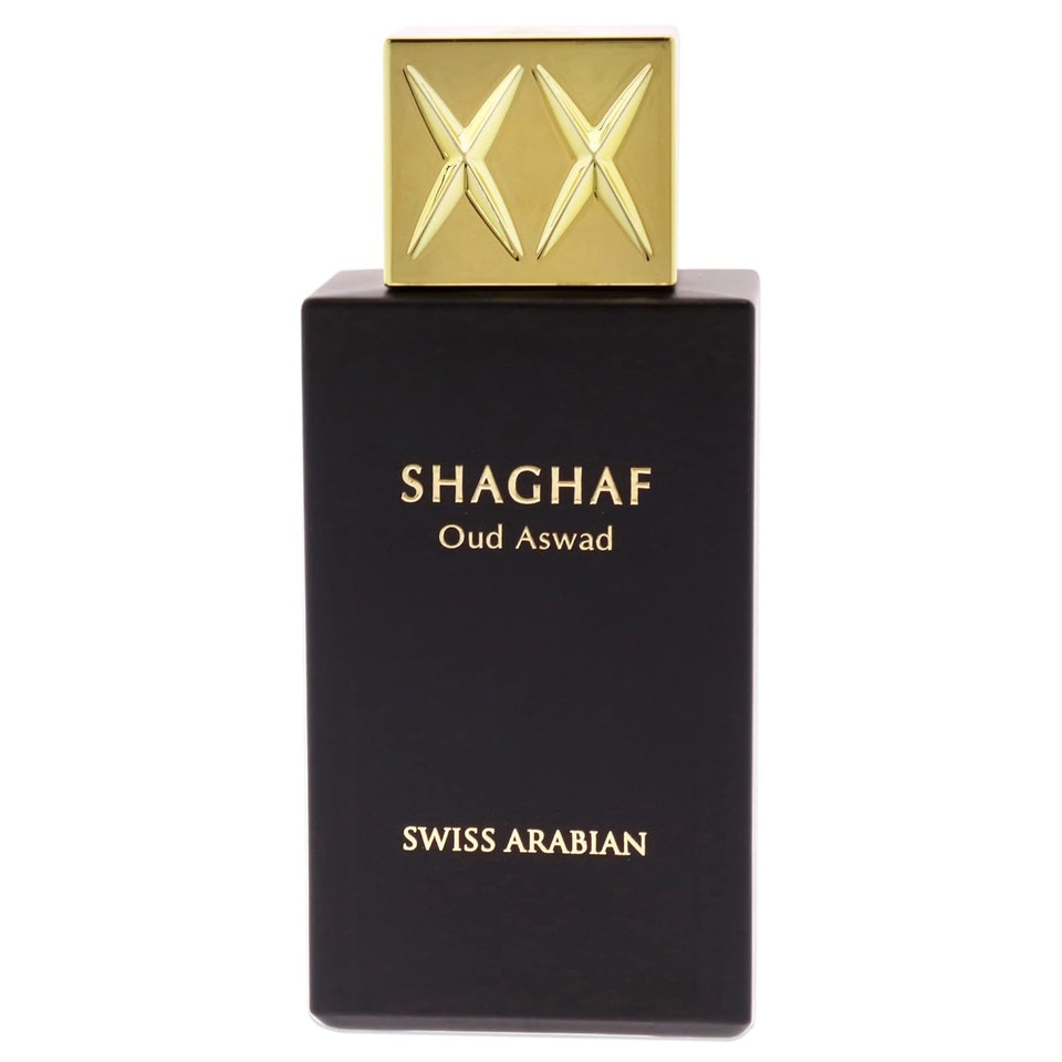 Swiss Arabian Shaghaf Oud Aswad | Oriental Woody Eau De Parfum 75Ml  2.5 Oz | Long-Lasting Unisex Arabic Oud Fragrance For Men & Women | Luxury Arabic Perfume For Fall & Winter