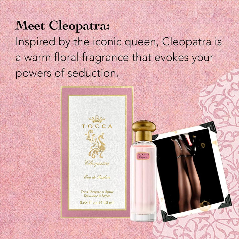 Tocca Cleopatra Women'S Perfume, 0.68 Oz (20 Ml) - Warm Floral, Grapefruit, Jasmine, Vanilla Musk Fragrance Tocca Cleopatra Women'S Perfume, 0.68 Oz (20 Ml) - Warm Floral, Grapefruit, Jasmine, Vanilla Musk Fragrance