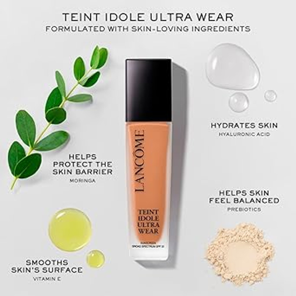 Lancôme Teint Idole Ultra Wear Buildable Full Coverage Foundation - Longwearing & Waterproof - Natural Matte Finish