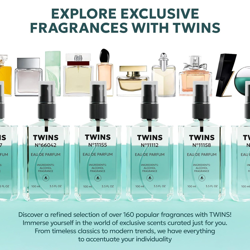 Twins Impression Of Essential | Perfume For Women Eau De Parfum | No.11129 | 3.4 Fl Oz / 100 Ml