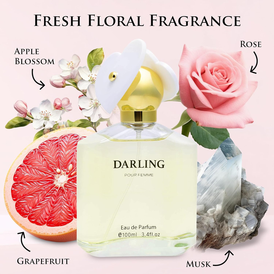 Urban Collection Darling So Fresh For Women Eau De Parfum  Fruity & Floral Fragrance  Grapefruit, Sweet Raspberry  Jasmine, Rose  Free Of Paraben, Vegan & Cruelty-Free  100Ml Bottle