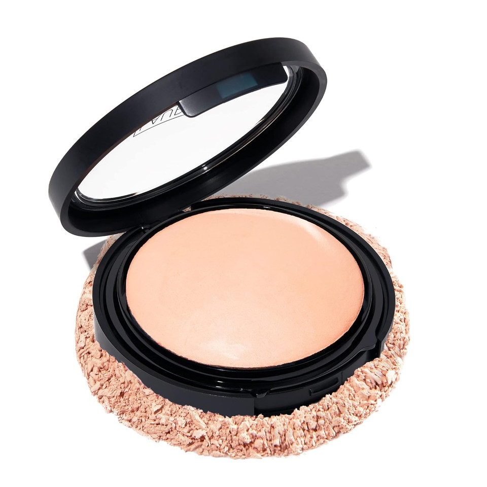 Laura Geller New York Baked Double Take Powder Foundation - Porcelain - Buildable Medium To Full Coverage - Matte Finish01 Porcelain