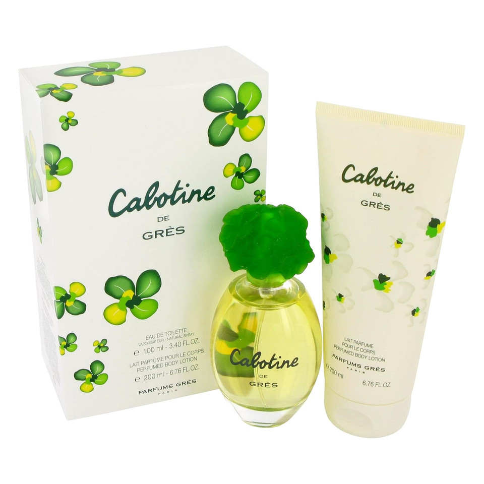 Cabotine By Parfums Gres For Women Gift Set - 3.4 Oz Eau De Toilette Spray + 6.7 Oz Body Lotion