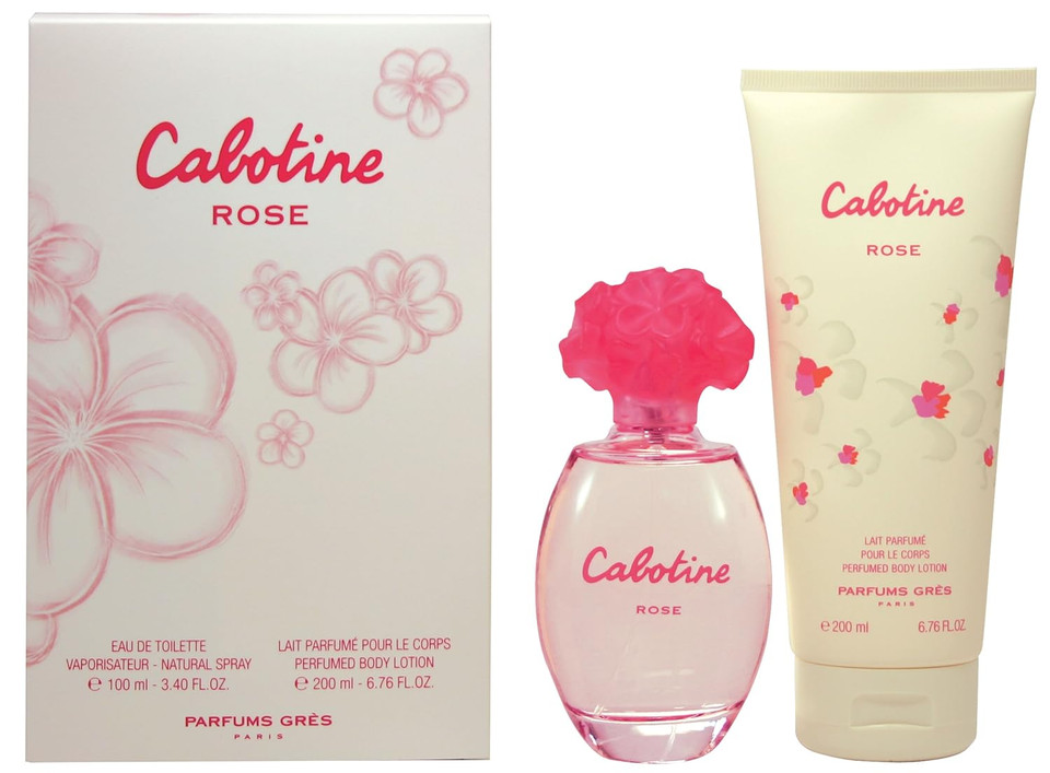 Cabotine Rose 2 Piece Set For Women (3.4 Eau Di Toilette Spray + 6.8 Body Lotion)