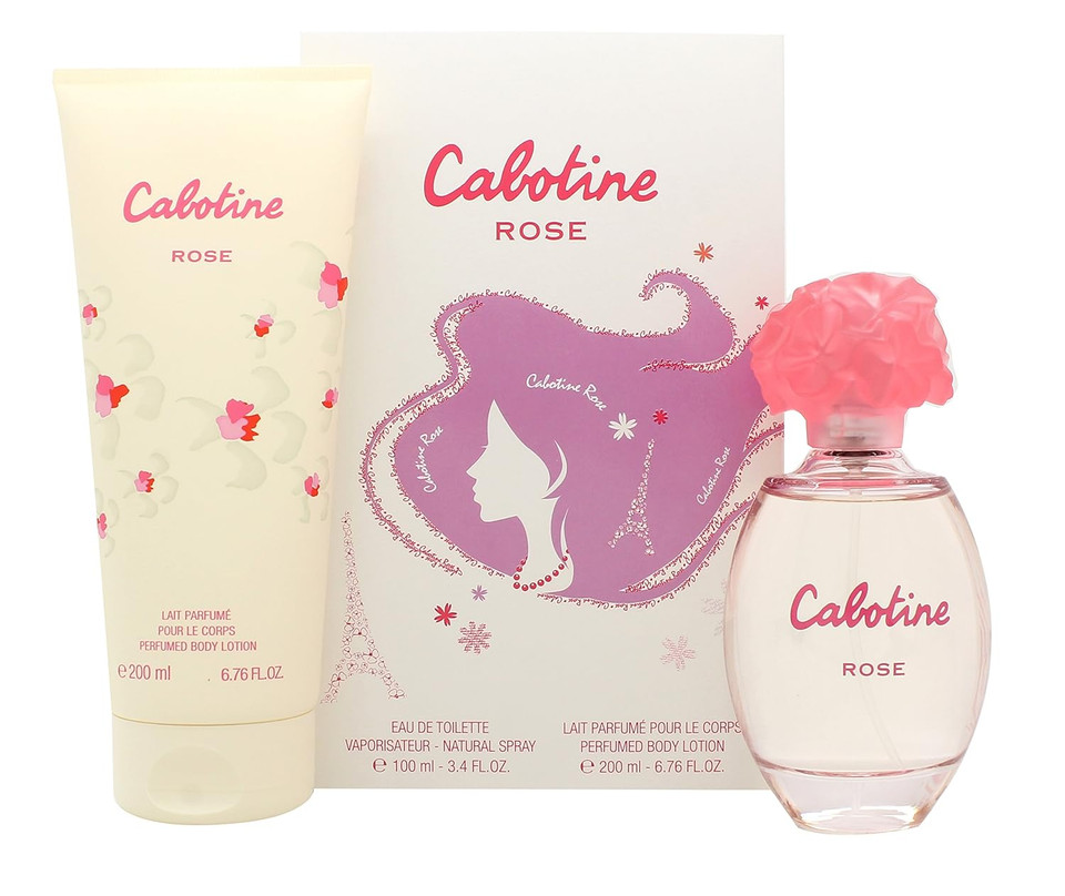 Cabotine Rose By Parfums Gres Set-Edt Spray 3.4 Oz & Body Lotion 6.7 Oz For Women