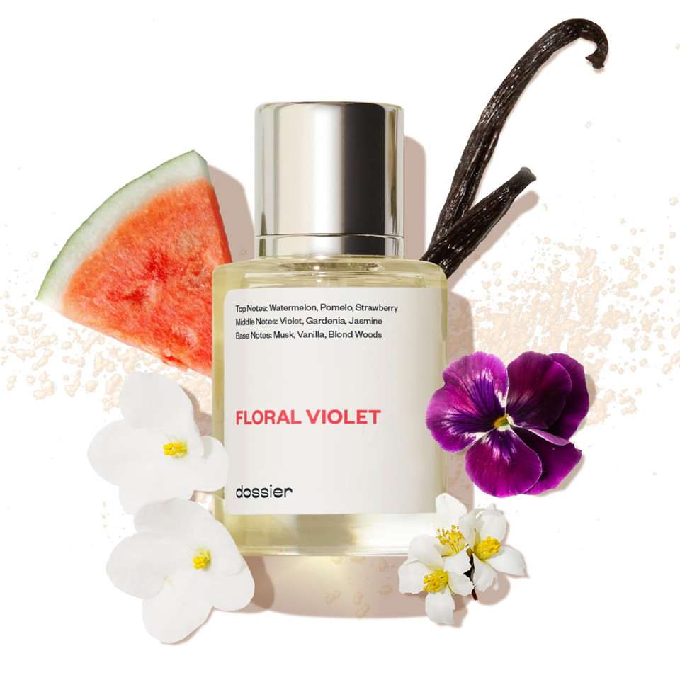 Dossier - Floral Violet - Eau De Parfum - Inspired By M.Jacobs Daisy - Perfume Luxury - Paraben Free - Vegan - For Women - Fragrance 1.7 Oz (Spray 50Ml)