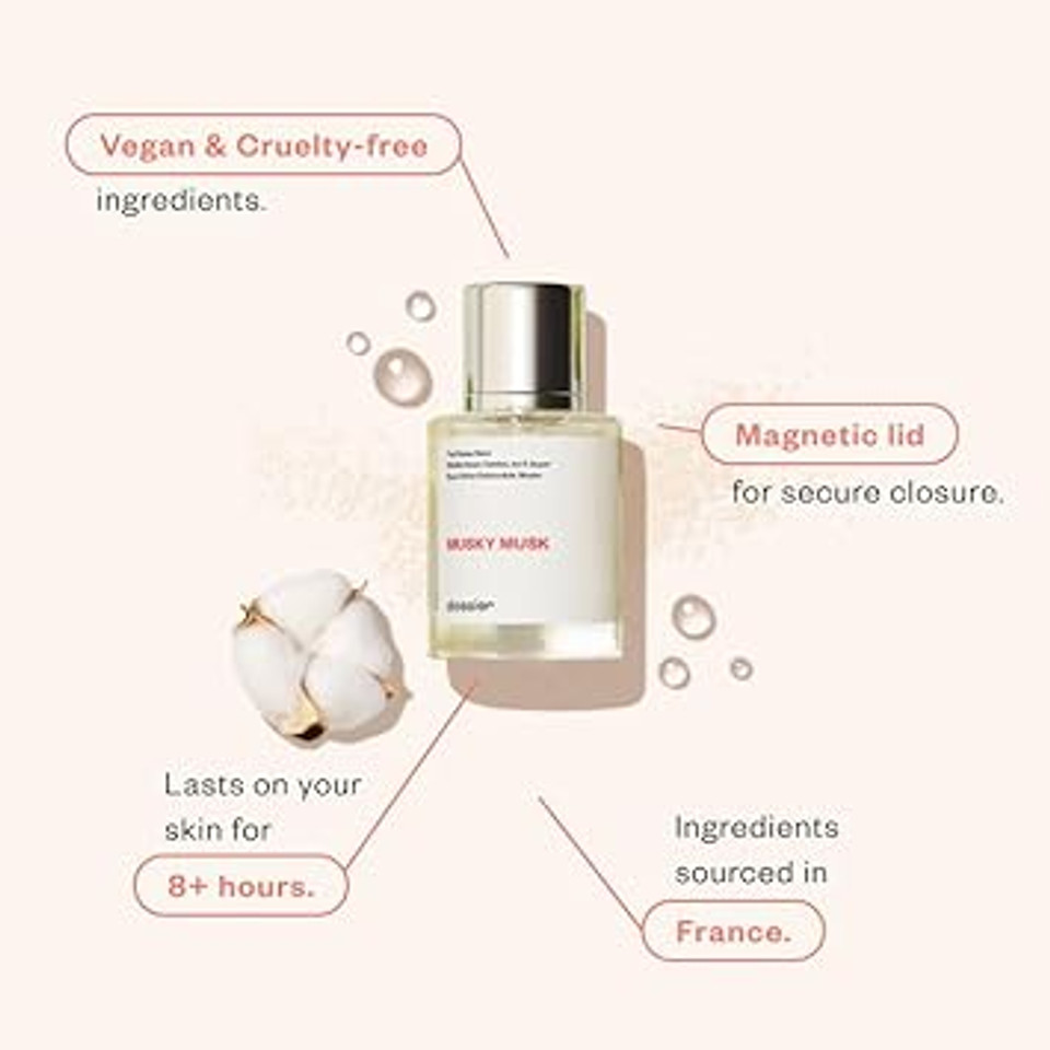 Dossier - Musky Musk - Eau De Parfum - Inspired By Juliette.Gun'S Not A Perfume - Perfume Luxury - Pure Infused - Paraben-Free - Vegan - For Women - Fragrance 1.7 Fl Oz (Spray 50Ml)