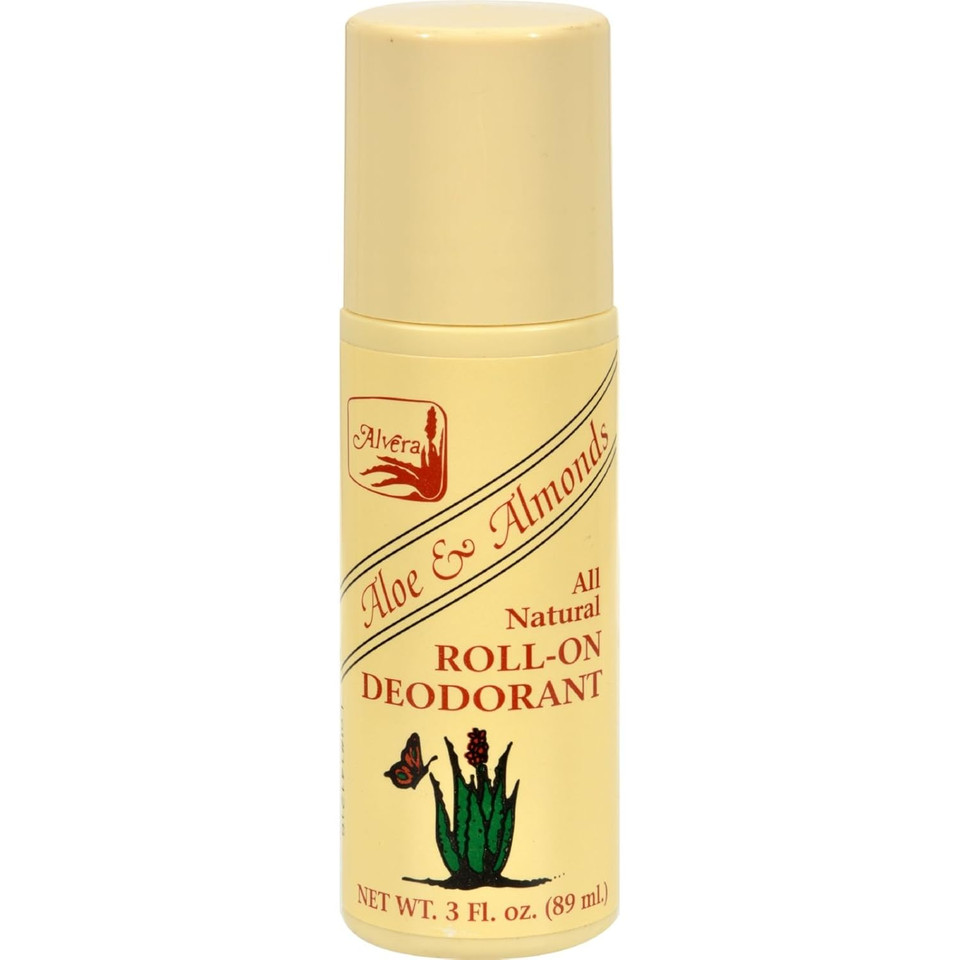 All Natural Roll-On Deodorant Aloe & Almonds 3 Fl Ounce (89 Ml) Liquid