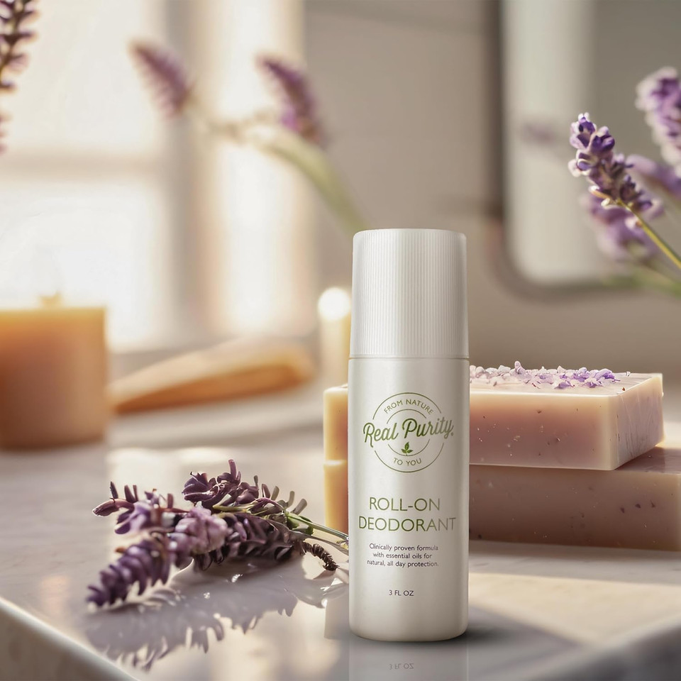 Real Purity, (2 Pack) Roll-On Deodorant