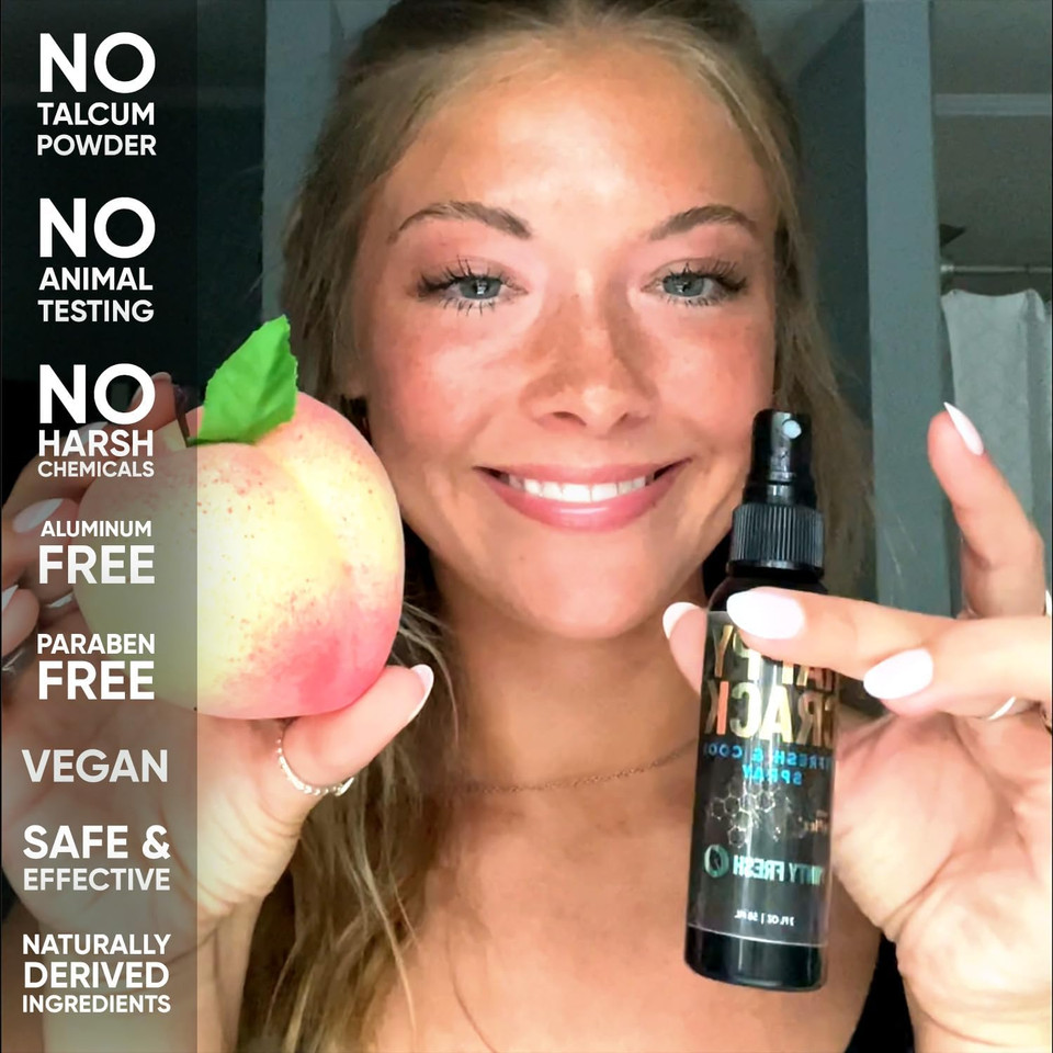 Derm Dude Happy Crack Refresh & Cool Butt Spray | With Soothing Witch Hazel | Formulated With All-Natural Deoplex For Odor Control | Deodorant & Odor Eliminator Spray - Minty Fresh Scent, 2Oz (1 Pack)