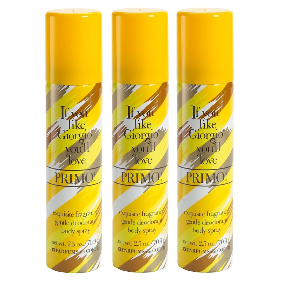 Designer Imposters Primo By Parfums De Coeur 2.5 Oz Deodorant Body Spray For Women (3)