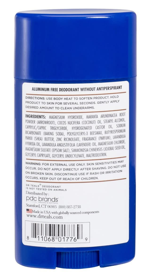Dr. Teal'S Deodorant Coconut Oil 2.65 Ounce Aluminum-Free (2)
