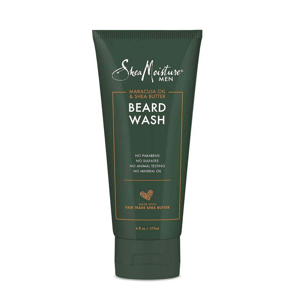 Sheamoisture Beard Wash For Full Beards - Maracuja Oil & Shea Butter To Deep Clean And Refresh - 6 Oz