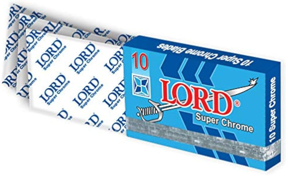 200 Lord Double Edge Safety Razor Blades Super Chrome