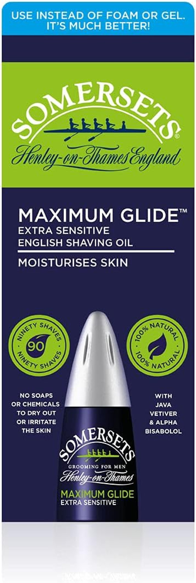 Somersets Extra Sensitive Shaving Oil 15Ml